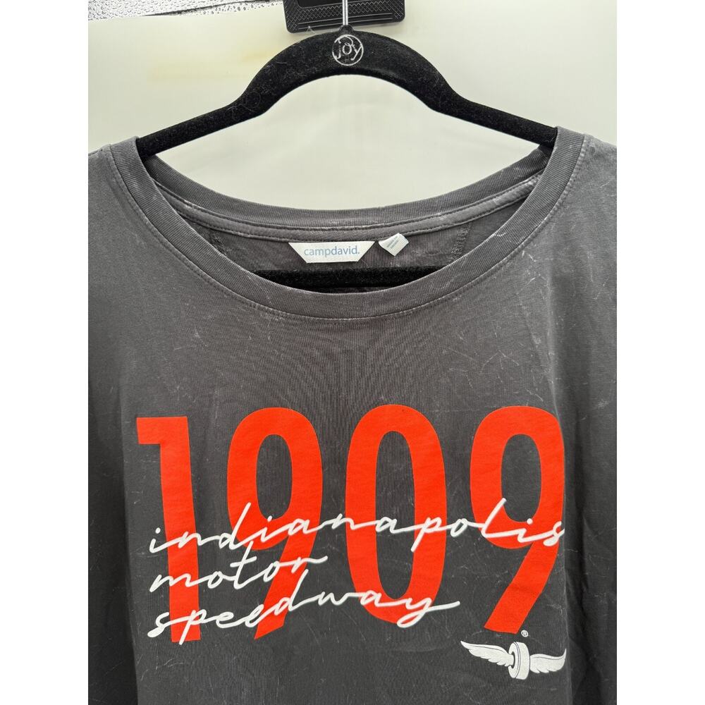 CampDavid Womens T Shirt 1909 Indianapolis Motor Speedway Grey Size XL New - Picture 4 of 7